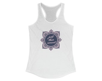 Mindfulness Racerback Tank Top: Yoga, Namaste Design
