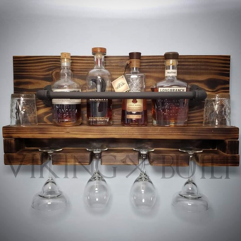 Bar Liquor Shelf Etsy