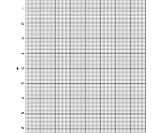 Printable Cross Stitch Graph Paper | Graph paper for cross stitch 10, 11, 14, 16, 18 and 22 Count Included PDF Files | Cross Stitch Graph