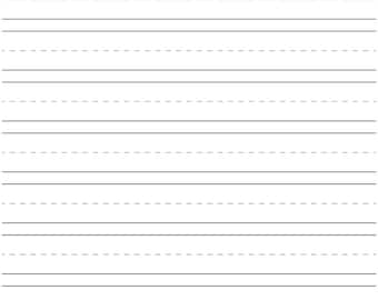 Practice Writing Paper 1,  Instant Download, 3 Files US Letter Size - PDF - JPG - Png -Easy to Print and Download