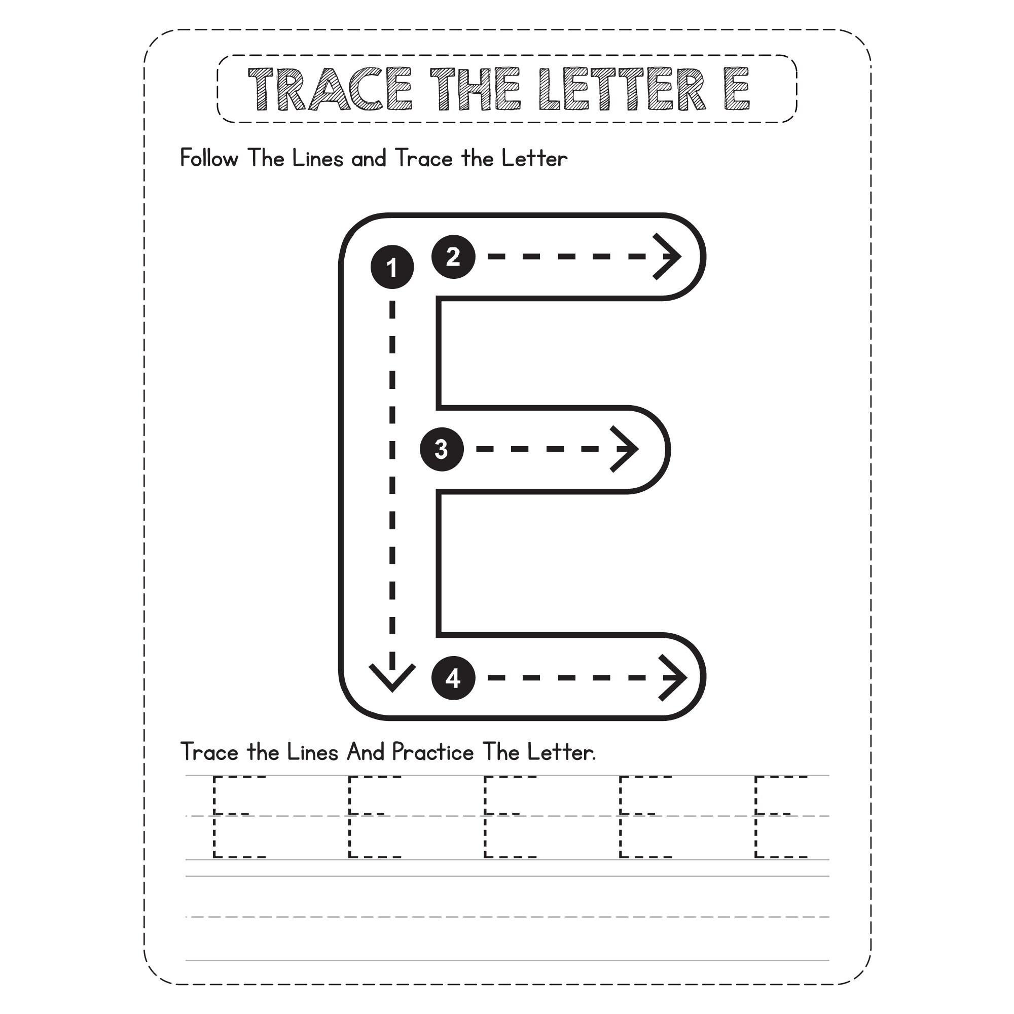 26 alphabet letters printable tracing worksheets preschool
