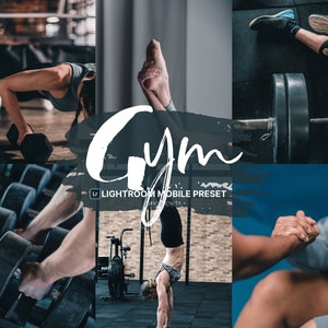 Gym Mobile Lightroom Preset, Fitness Preset, Workout Preset, Natural Preset for Influencer and Blogger, Bodybuilding Vibe, Moody Preset