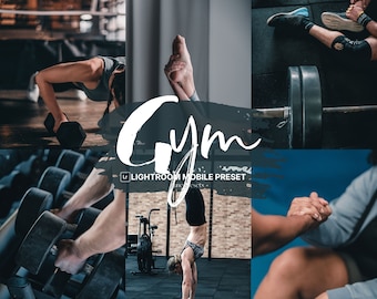 Gym Mobile Lightroom Preset, Fitness Preset, Workout Preset, Natural Preset for Influencer and Blogger, Bodybuilding Vibe, Moody Preset