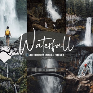 Waterfall Mobile Lightroom Preset, Moody Preset, Cold Preset, Travel Preset, Moody Portrait Preset, Earthy Presets, Instagram Blogger Preset