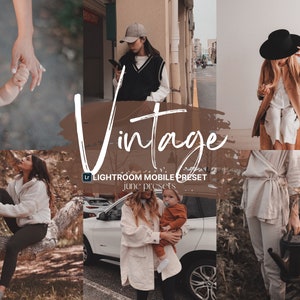 Vintage Mobile Lightroom Preset, Soft Brown Presets, Old Photo Presets, Film Preset, Warm Fall Preset, Lifestyle Presets for Instagram Blog
