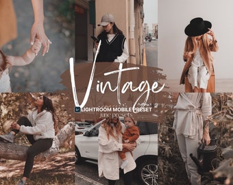 Vintage Mobile Lightroom Preset, Soft Brown Presets, alte Foto Presets, Film Preset, Warm Fall Preset, Lifestyle Presets für Instagram Blog