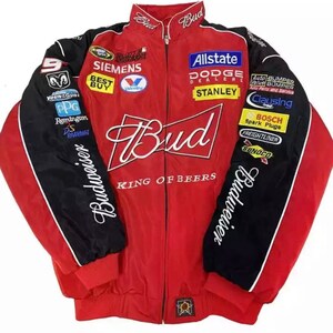Bud light bomber hot sale jacket