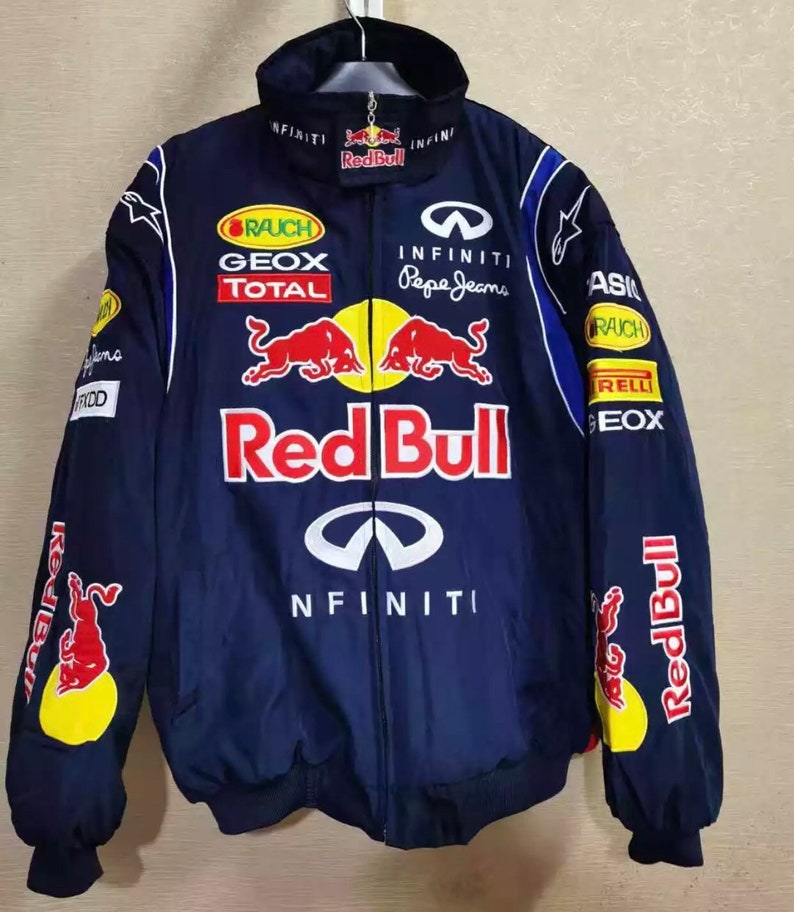 Formula One Racer Jacket Formula 1 Racing Jacket Red Bull Vintage Style // Bomber - Etsy Ireland