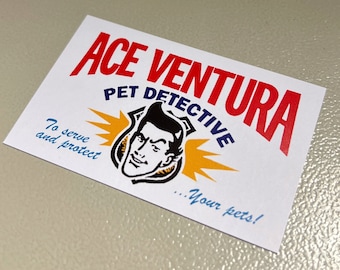 Ace Ventura Pet Detective Business Card Movie Film Prop Jim Carrey