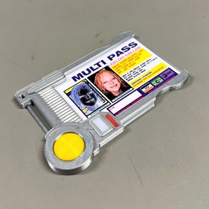 Fünftes Element Leeloo Dallas Multipass Replica Prop für Cosplay multi pass