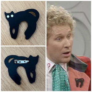 Doctor Who Katze Anstecknadel Abzeichen sechstes Cosplay Replica Prop