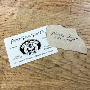 Fight Club Tyler Durden Replica Prop Business Card + Marla Singers Phone Number
