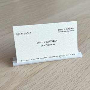American Psycho Patrick Bateman Biglietto da visita - Christian Bale