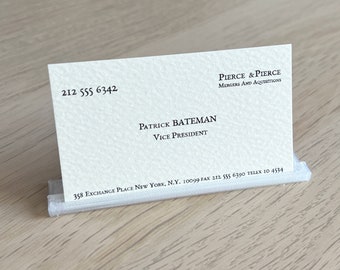 American Psycho Patrick Bateman Business Card - Christian Bale