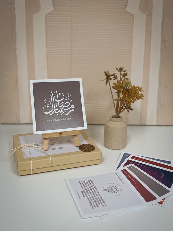 Ramadan Daily Dua Cards with Stand | Ramadan Decor | Ramadan Decorations | Ramadan Gift Box
