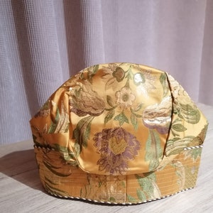 New Nigeria Men&#39;s Gold and Green Damask Cap