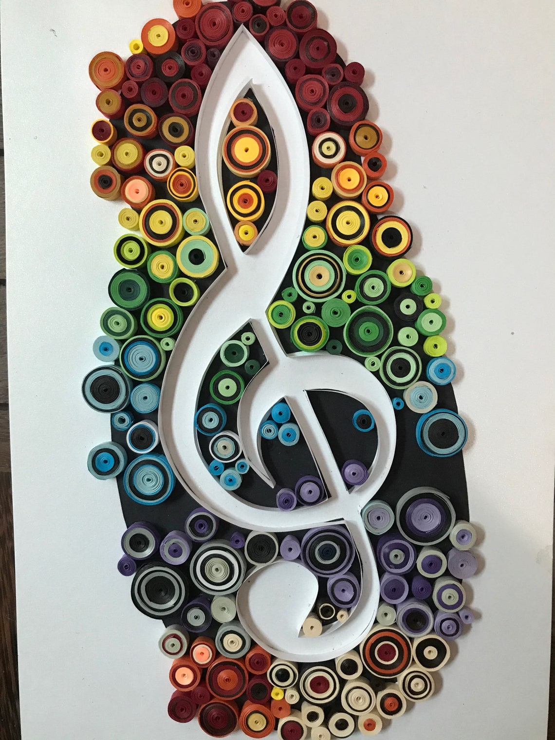 Paper Quilling Wall Decoration Music Note Etsy