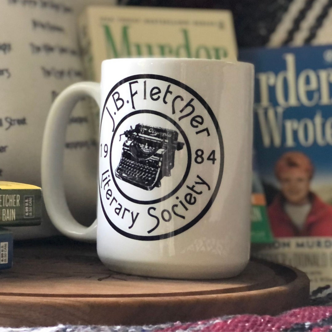 JB Fletcher Literary Society 15oz Mug Jessica Fletcher 1980s Murder