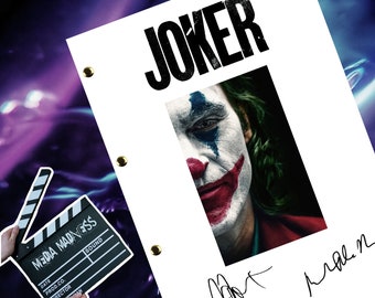 JOKER / DC / Film Movie Transcript / Script / Screenplay Autographed Reprint