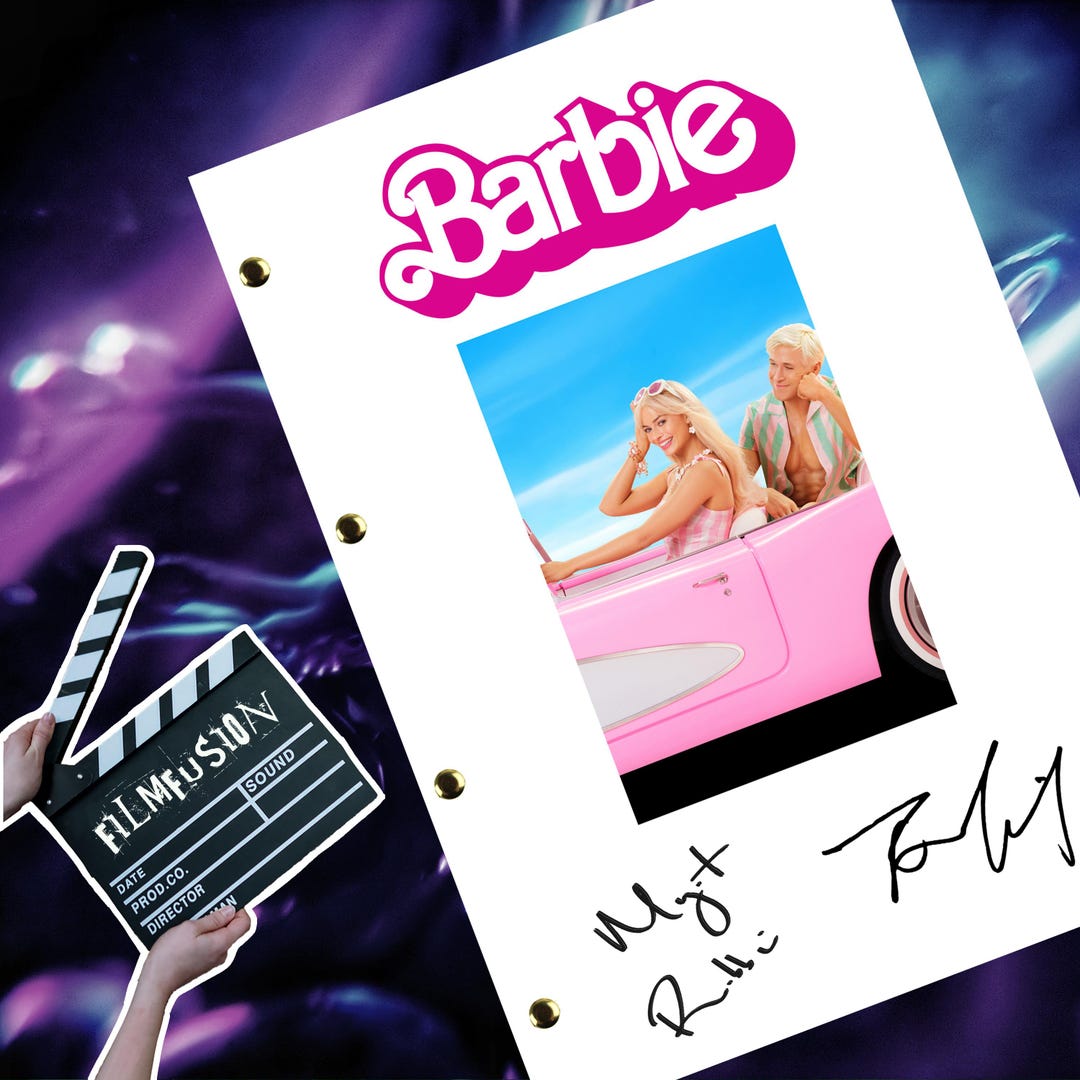 Barbie / Film / Movie Transcript / Script / Screenplay Autographed ...