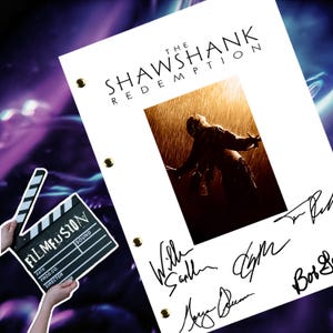 The Shawshank Redemption Movie Transcript / Script / Screenplay / Autographed Reprint
