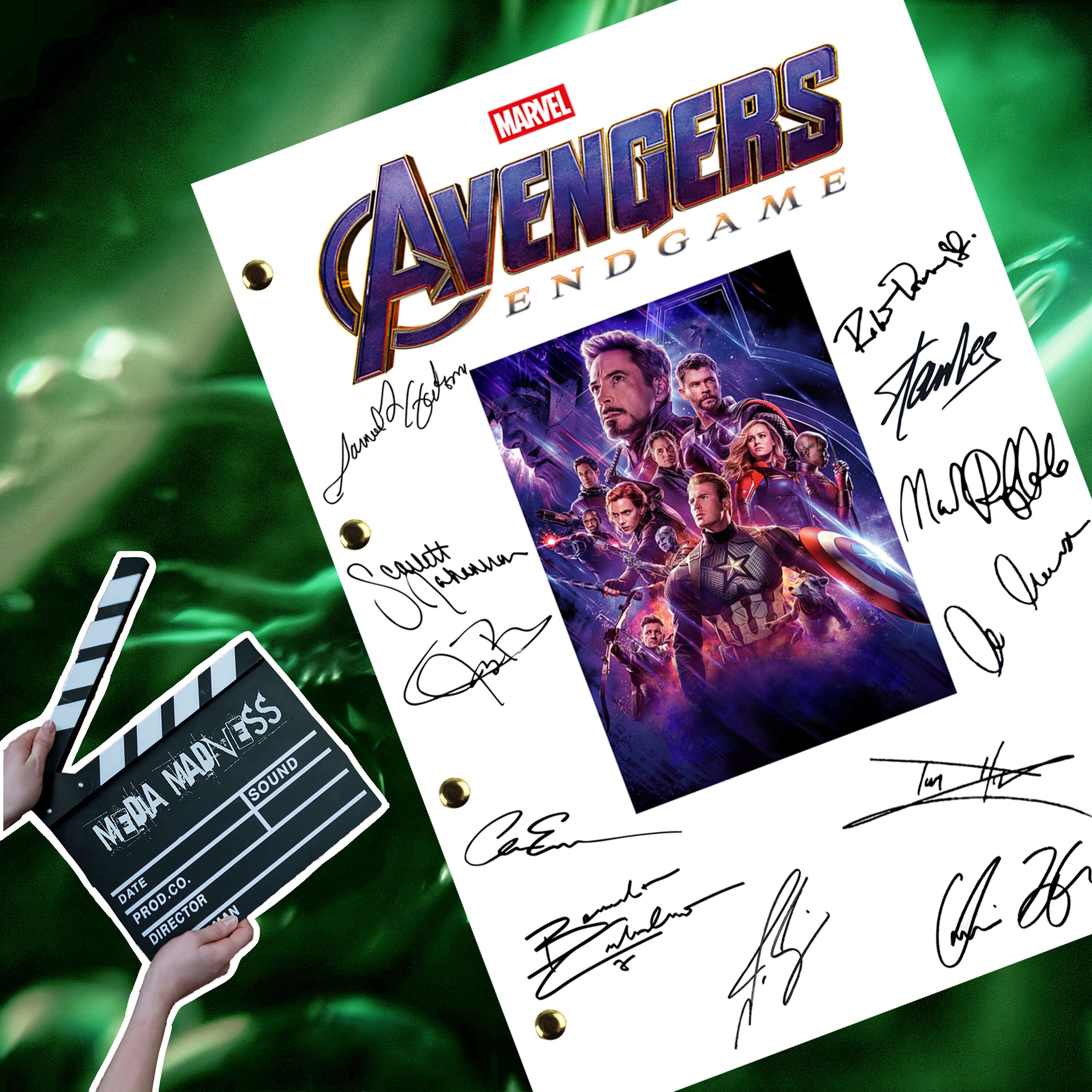 Avengers signed shirt on sale