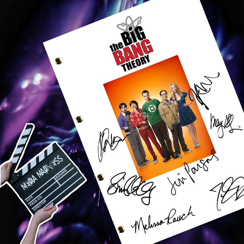 The Big Bang Theory Pilot Episode Transcript / Script / Etsy