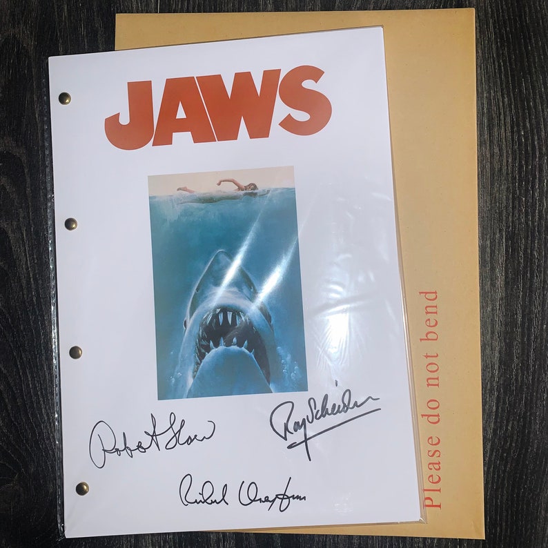 JAWS Film Movie Transcript / Script / Screenplay Autographed Etsy