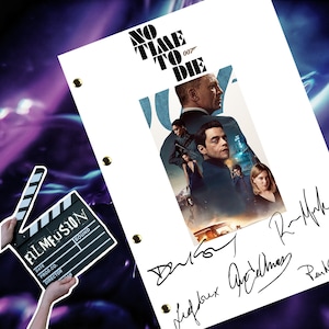 No Time To Die / 007 / Film Movie Transcript / Script / Screenplay Autographed Reprint