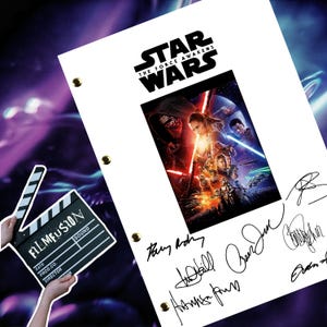 Star Wars / Le Réveil de la Force / Film / Transcription du film / Script / Réimpression dédicacée du scénario