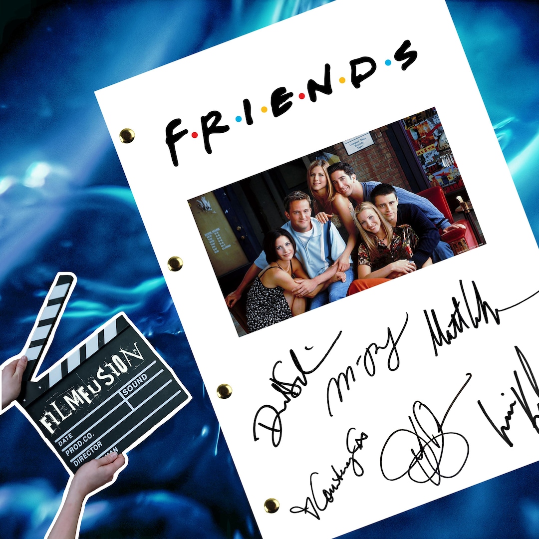 Friends Season Episode Pilot Episode Transcript Script Screenplay  Autographed Reprint