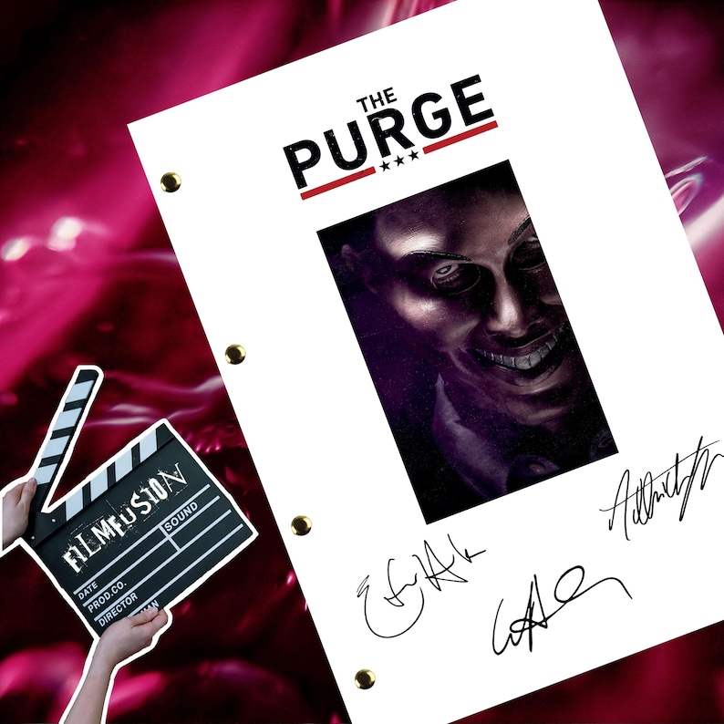 The Purge / Film / Movie Transcript / Script / Screenplay Autographed ...
