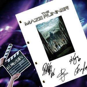 The MazeRunner Film Movie Transcript / Script / Screenplay Autographed Reprint