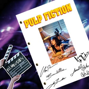 Pulp Fiction Film Movie Transcript / Script / Screenplay Autographed Reprint
