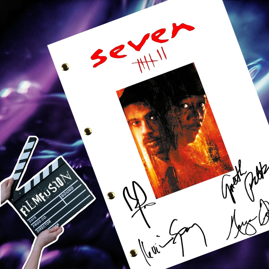 Seven Movie Transcript / Script / Screenplay / Autographed Reprint - Etsy