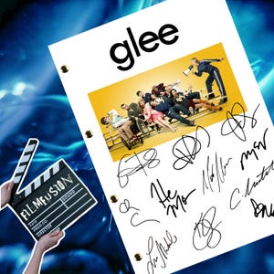 GLEE Episode 1 Season 1 TV show Transcript / Script / Screenplay Autographed Reprint