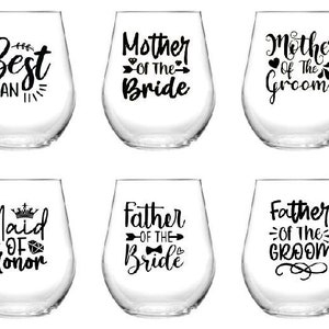 Custom shatterproof acrylic wine tumblers, personalized, wedding / bridal / party / bachelor / bachelorette / birthday