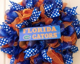 Custom University of Florida Gators wreath, made to order-picture is just a sample