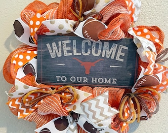 Custom University of Texas wreath, made to order-picture is just a sample