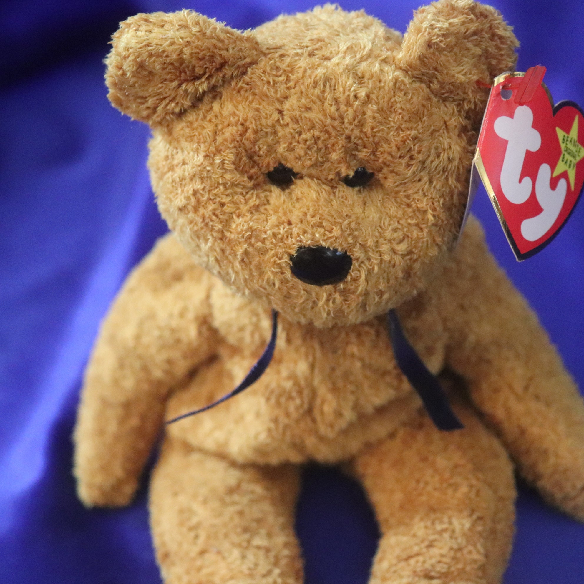 Ty Beanie Babies Fuzz DOB 23 de julio de 1998 P.E. Pellets Etsy