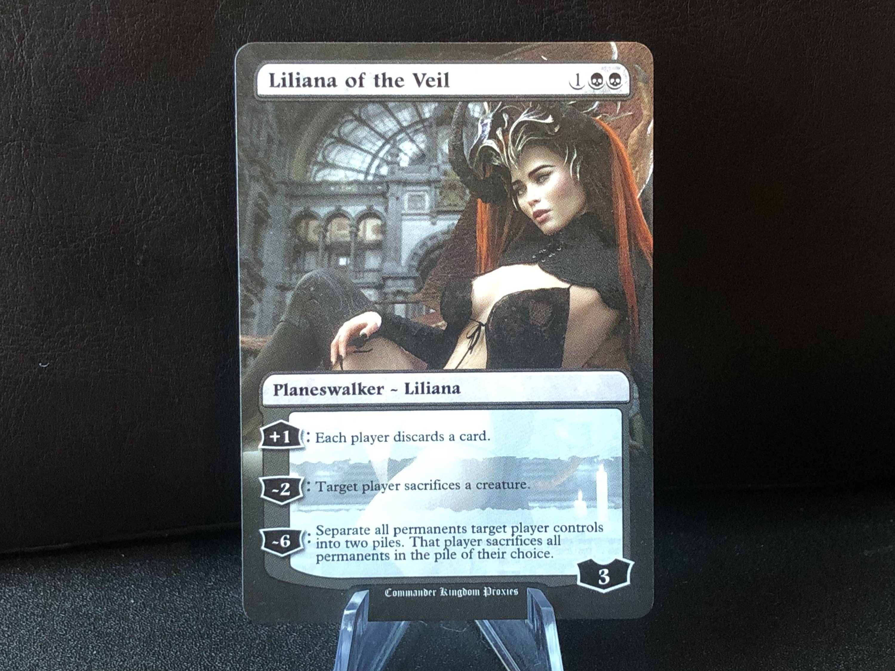 Liliana of the Veil Alter Mtg Full Art Proxy Card | Etsy
