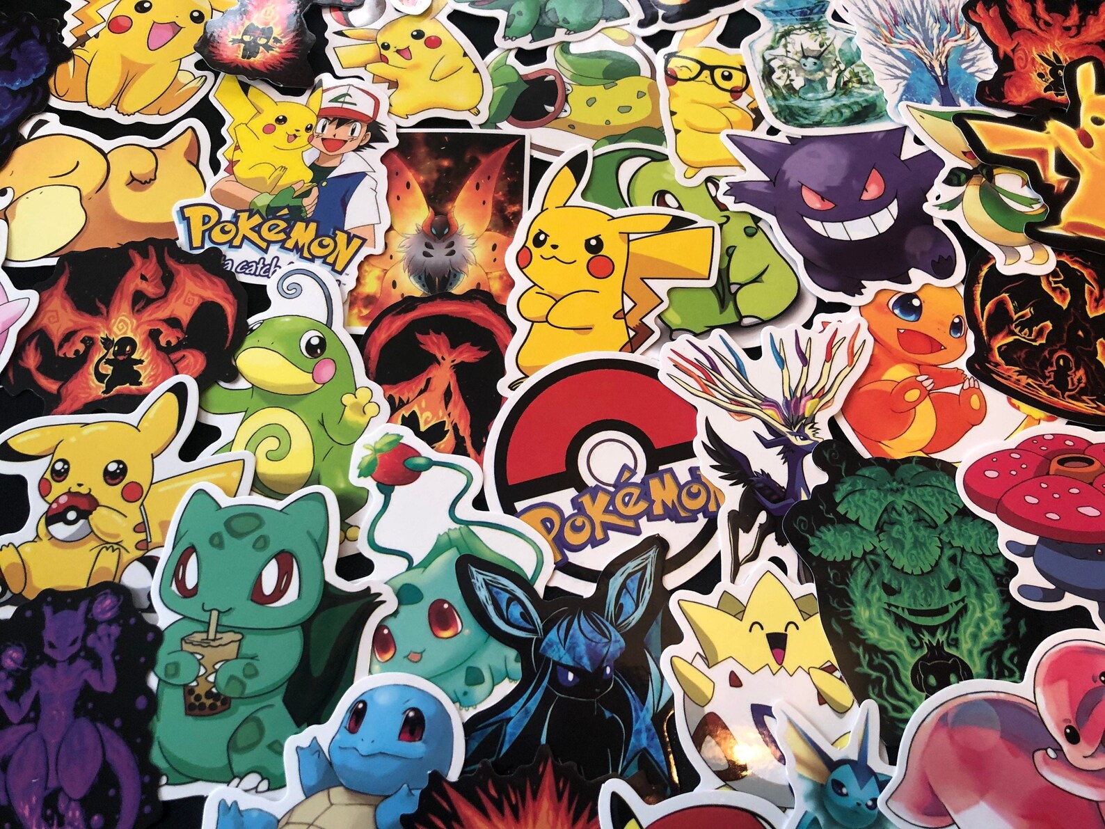 Pokémon Sticker Pack Custom impermeables Pikachu Etsy