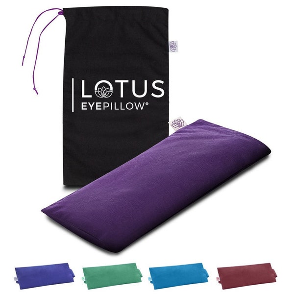 Lotus Weighted Lavender Eye Pillow | Sleep & Meditation Mask | Yoga Eye Pillow | Aromatherapy Eye Pillow | Head Ache Relief | Sleep mask