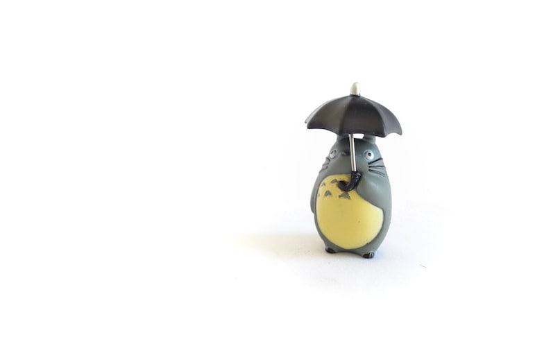 Figurine terrarium Totoro Parapluie image 1