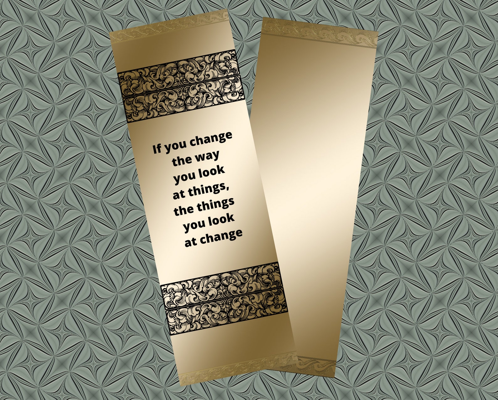 Golden bookmark Etsy