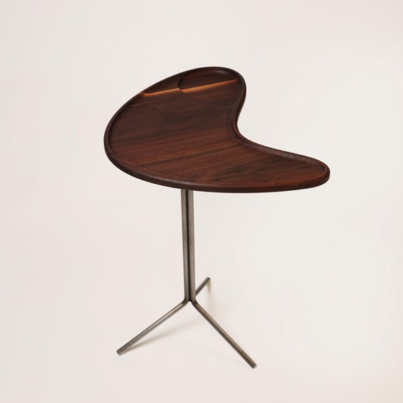 Solid Walnut Baltic Birch Groovy Trays and End Tables Handmade