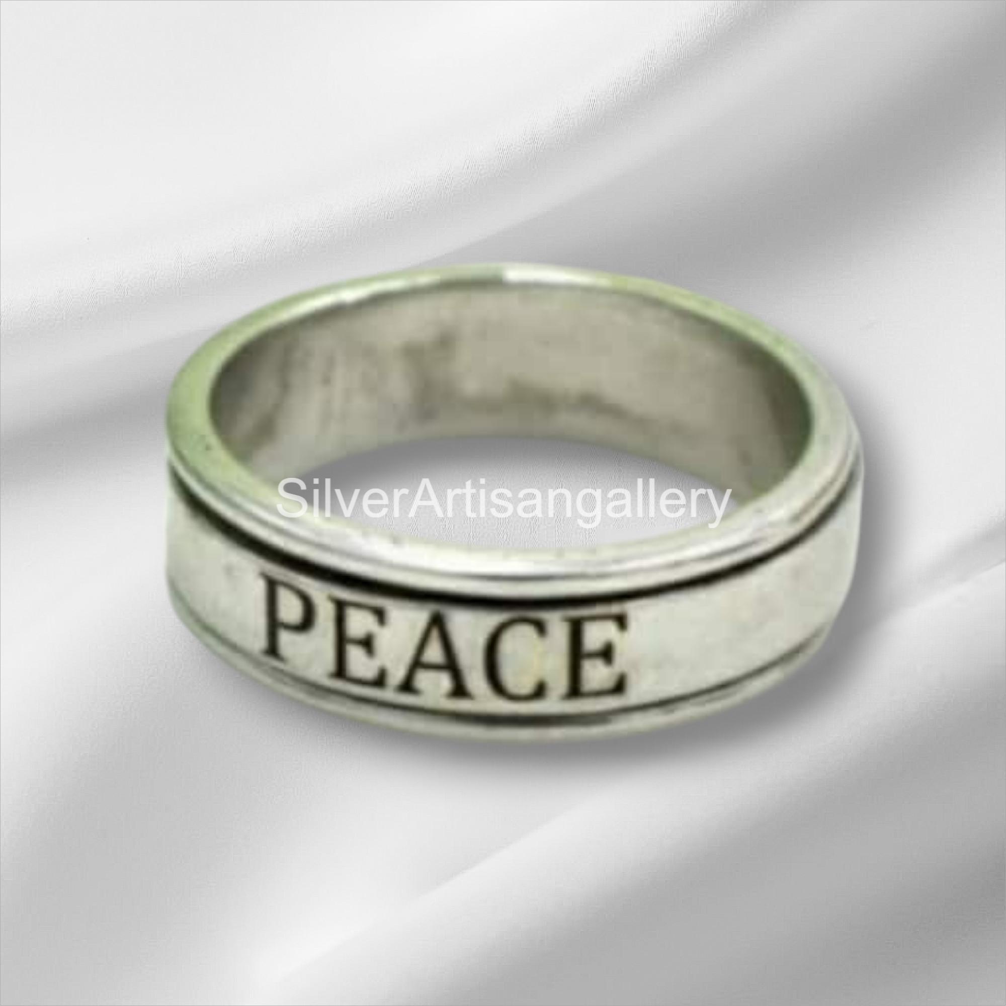 Peace Harry Styles Hs Rings Ring Spinner Peace Harry Styles Ring