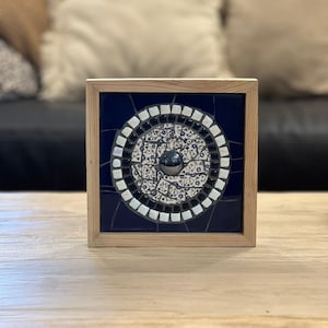 Greek style evil-eye wall art  mosaic mandala