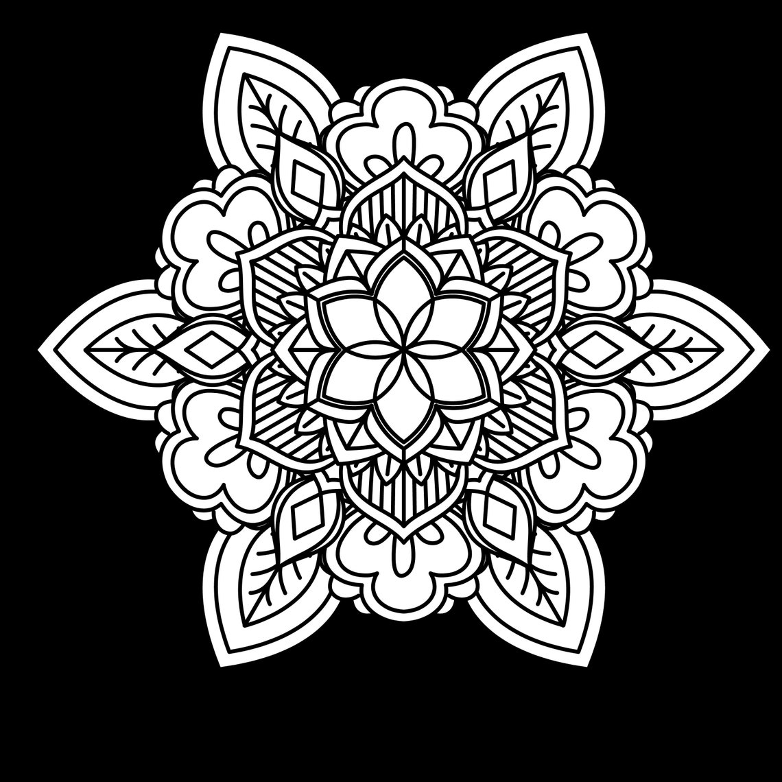 Coloring Pages for Kids &amp; Adults Mandela | Etsy