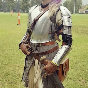 Medieval Knight Lady Armor, Fantasy Female Armor Costume, Cosplay, Larp Armor, Gift item.